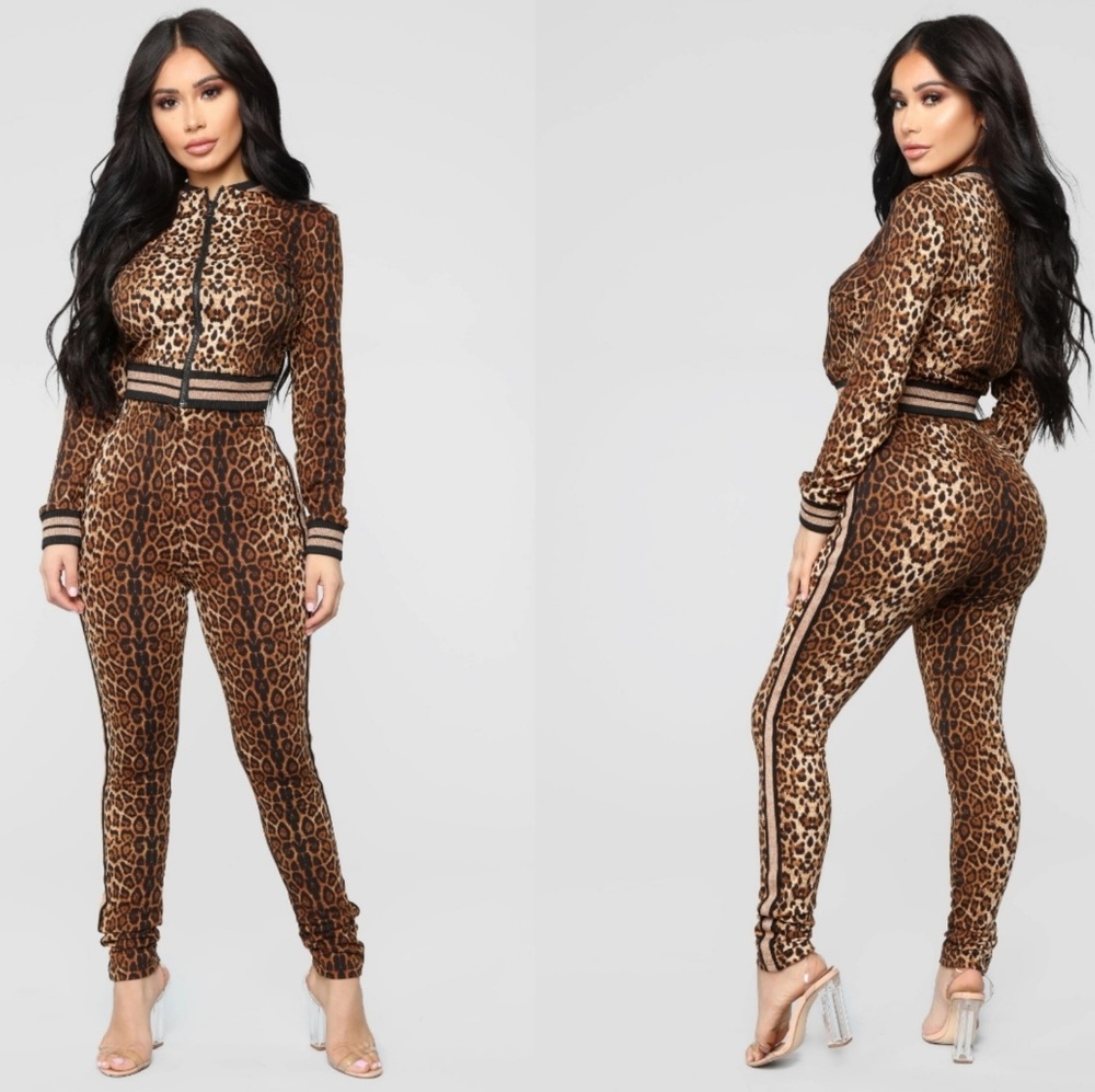 NWT Fashion Nova Leopard Set Size XS